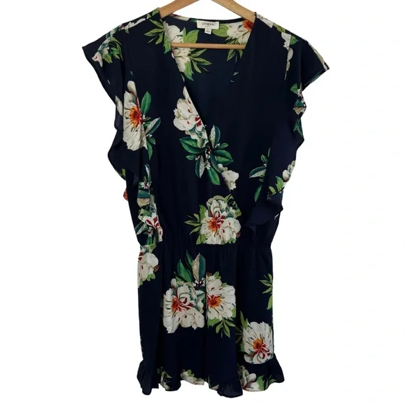 Umgee Black Floral Romper - Picture 2 of 11